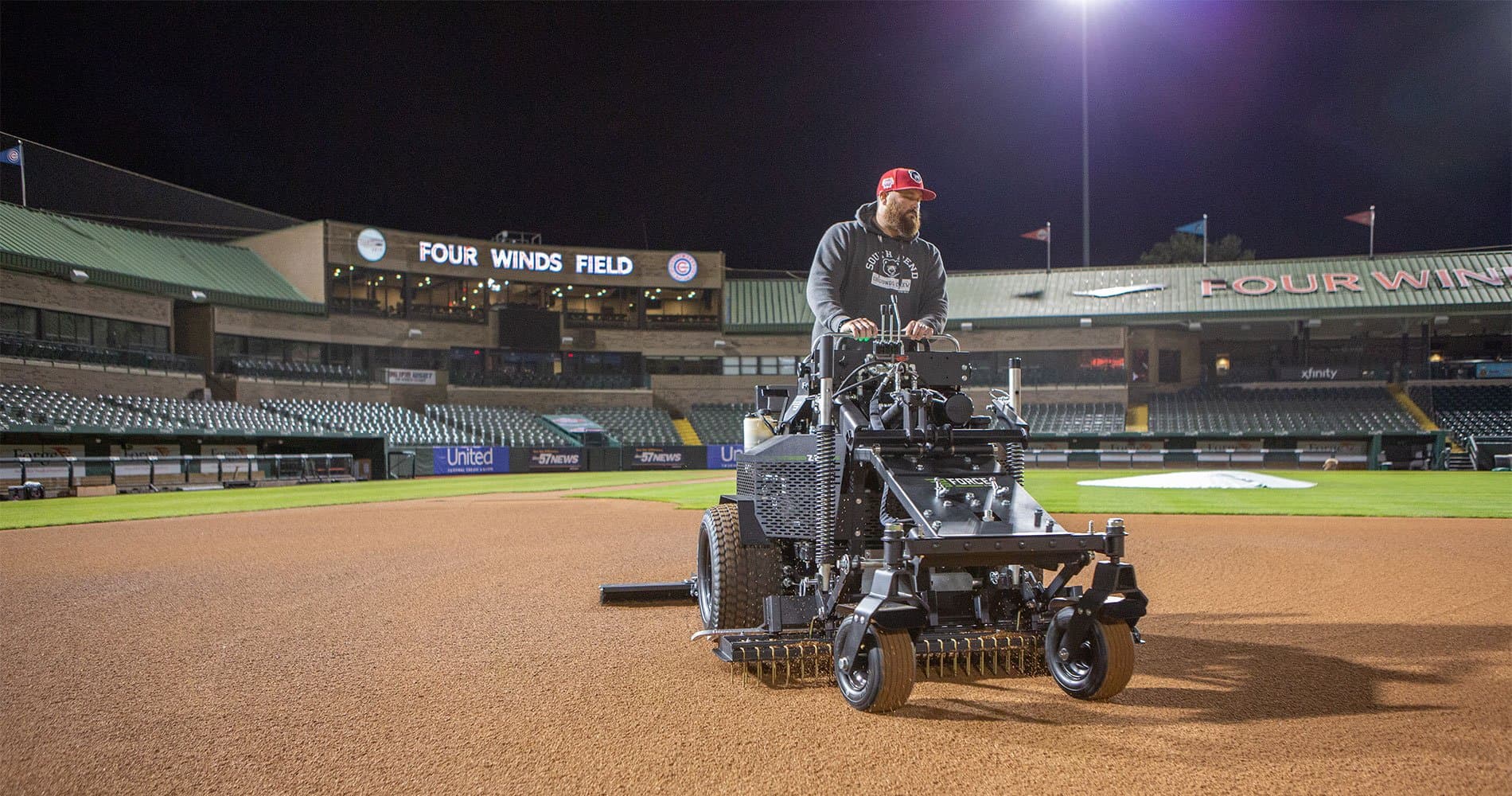 ABI Force for Infield Grooming at 'Four Winds Field'.