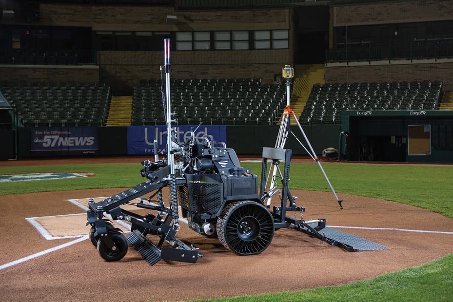 The ABI Force in display on the 'Four Winds Field' during the night at a side view angle.